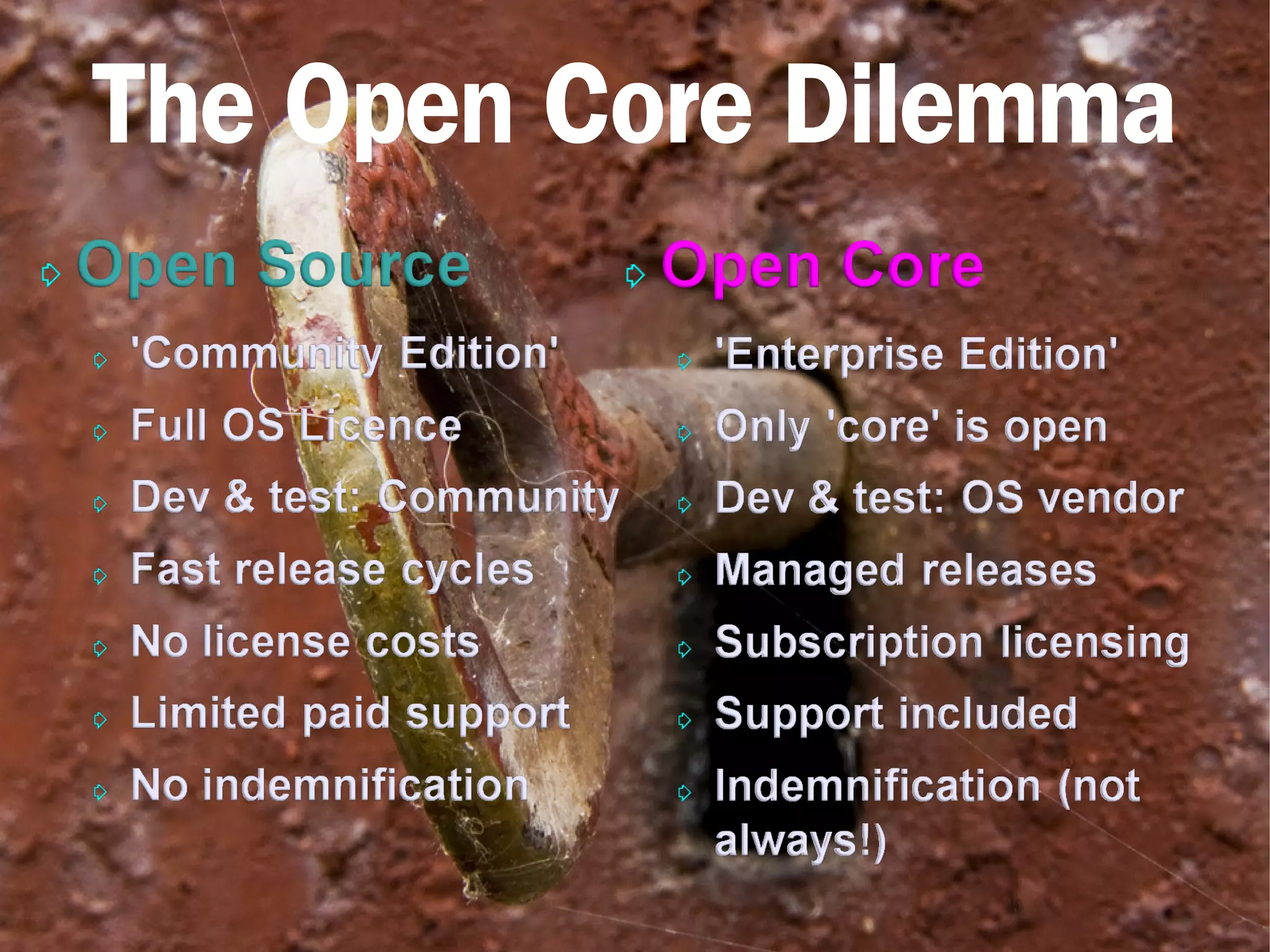 The Open Core Dilemma
 