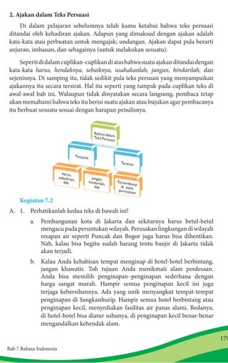 Apa Simpulanmu Tentang Isi Dari Cuplikan cuplikan Teks Di Bawah Ini Bin 8 bab 7 bahasa persuasif
