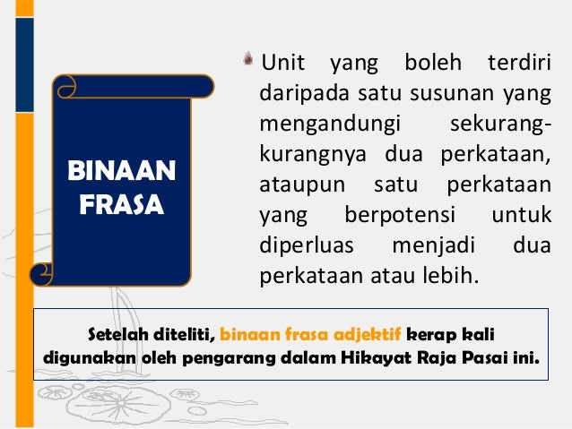 Binaan kata, ayat, frasa, klausa dan pengaruh bahasa asing