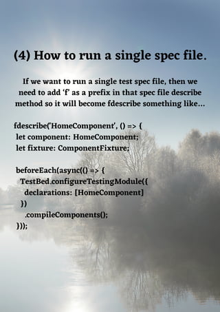 Unit Testing in Angular(7/8/9) Using Jasmine and Karma Part-2 | PDF