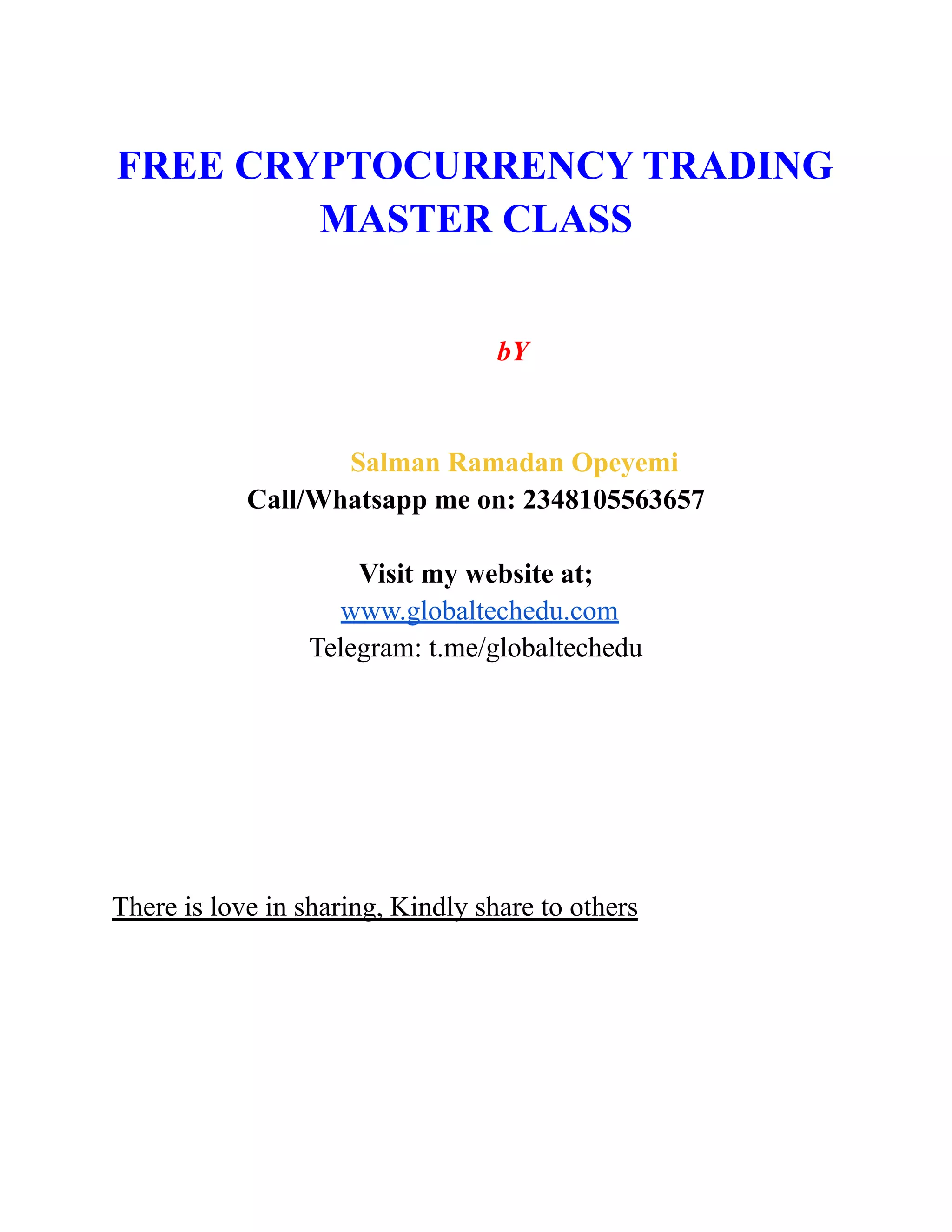 Binance Cryptocurrency Trading Guide | PDF
