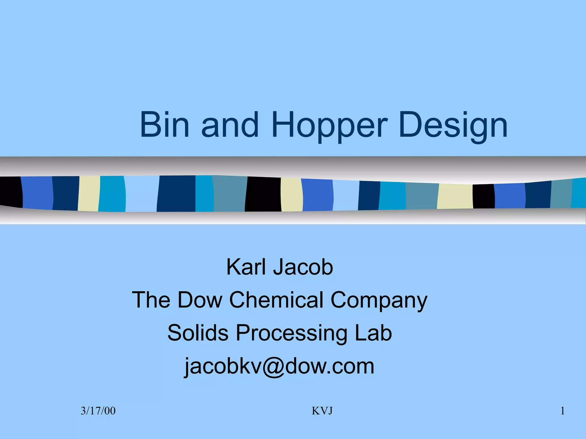 Bin and hopper design lecture | PPT