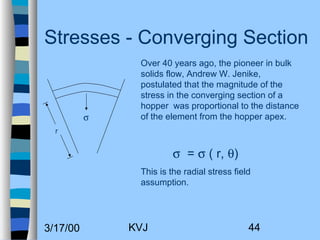 Expanded Flow Bin and hopper design lecture | PPT