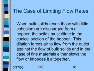 Expanded Flow Bin and hopper design lecture | PPT
