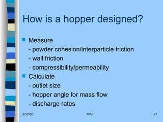 Comprehensive Guide to Bin and Hopper Design for Reliable Bulk Solids ...