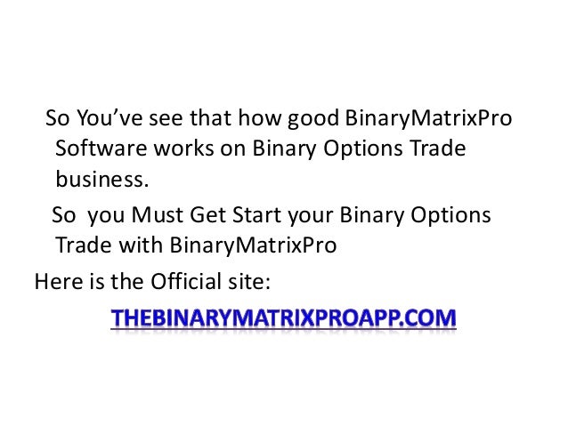 Binary options matrix