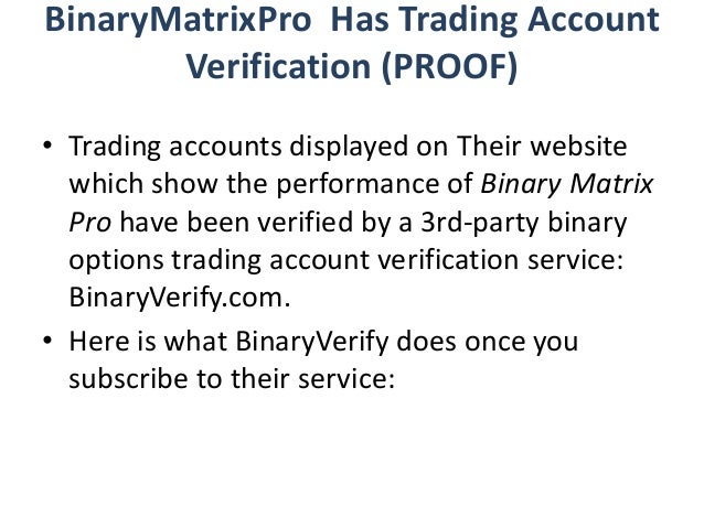 Binary options matrix