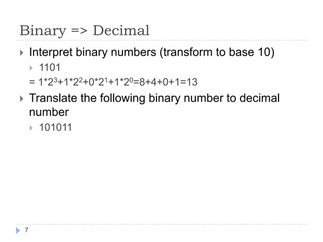 binary.ppt | Free Download