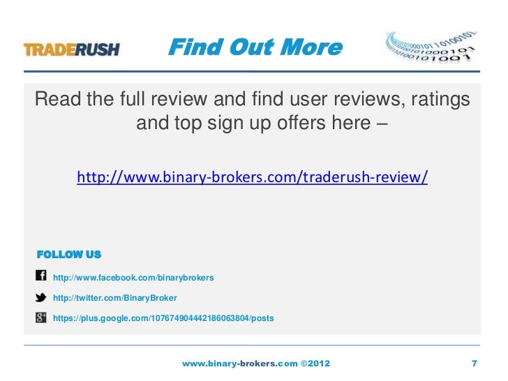 how to use traderush binary options