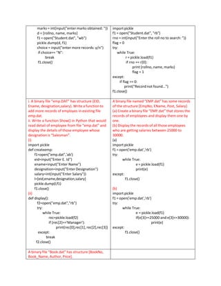 Binary-File Study Material.pdf important | PDF