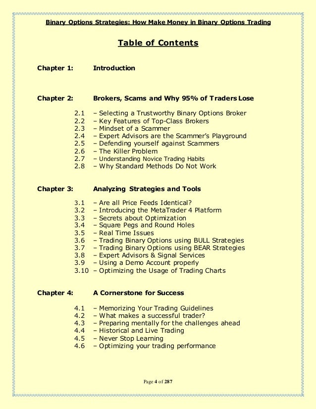 How to trade binary options ebook