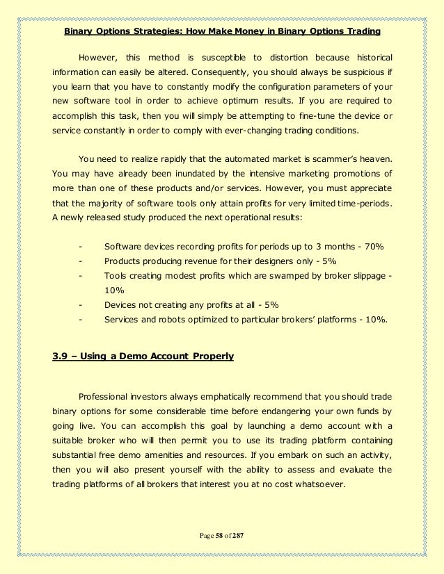 How to make money in binary options