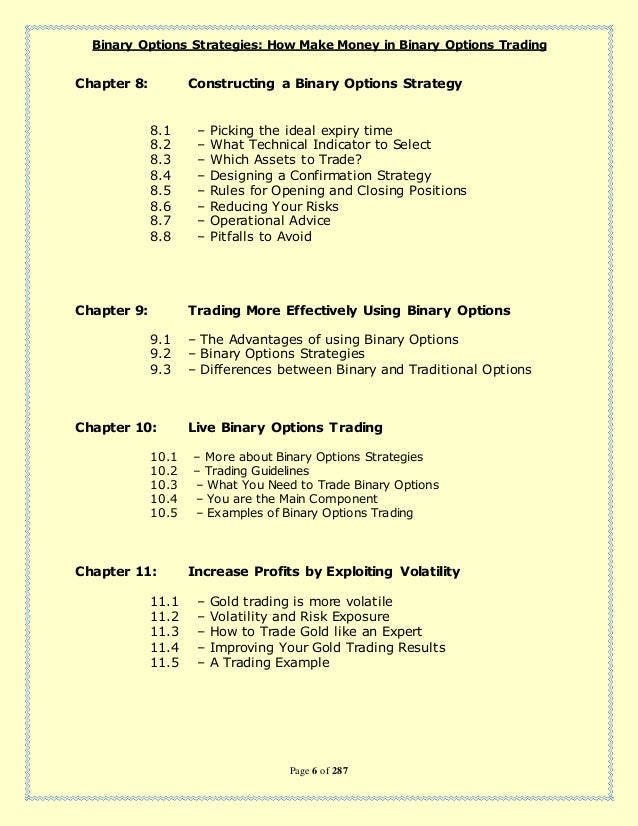 How to make money using binary options