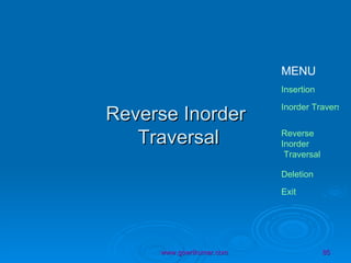 Reverse Inorder  Traversal 