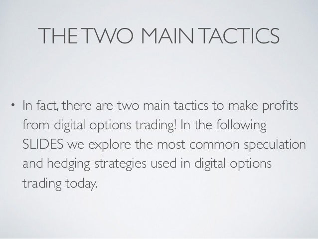 Binary options trading strategy 2016