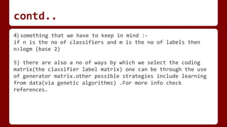 Binary Class and Multi Class Strategies for Machine Learning | PPT
