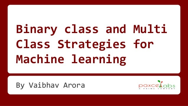 Binary options machine learning