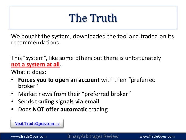 Binary options trading system review