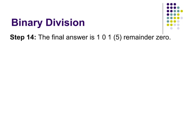 Binary Arithmetic | PPT