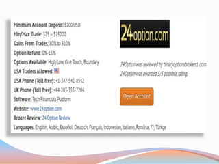 Binary brokers