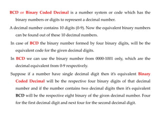 Binary coded decimal r004 | PPT