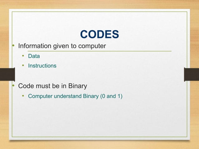 Binary codes | PPT | Programming Languages | Computing