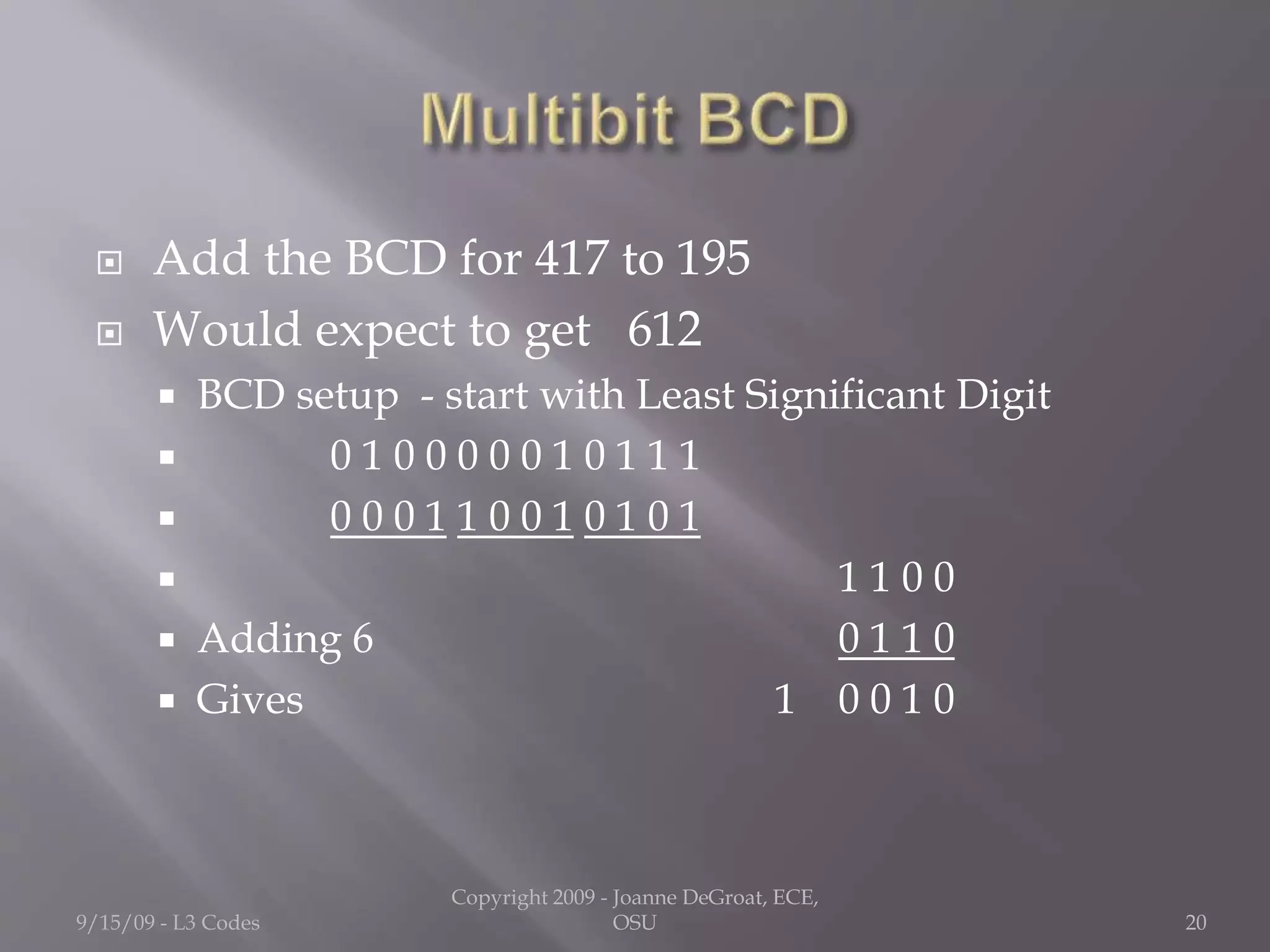Binary codes | PPTX | Programming Languages | Computing