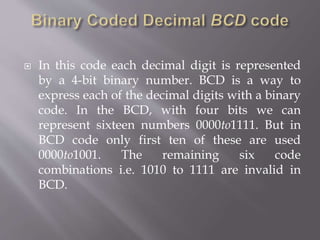 Binary codes | PPTX