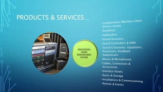 PRODUCTS & SERVICES… 
 
