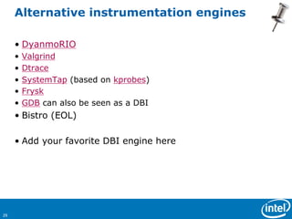 Binary instrumentation - dc9723