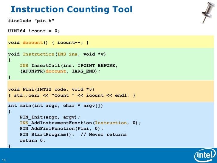 Binary instrumentation - dc9723