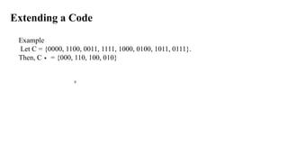 Binary Linear Codes - Abstract Algebra - Masteral | PPTX