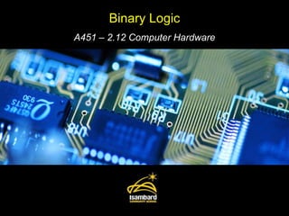 Binary Logic A451 – 2.12 Computer Hardware 
