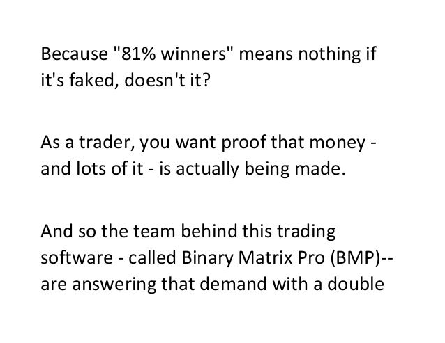 Binary options matrix pro review