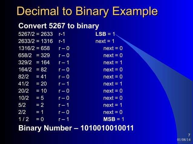 Binary numbers | PPT