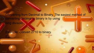 Binary number system (part 1) | PPTX