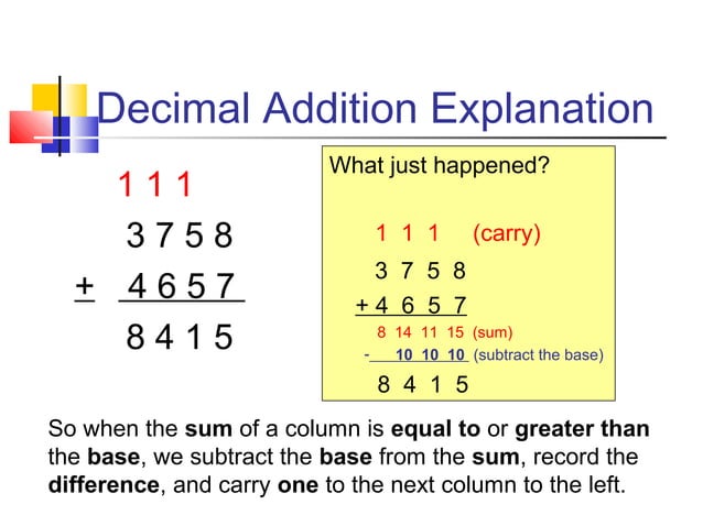 Binary operations
