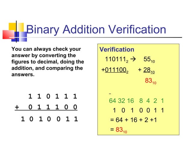 Binary operations