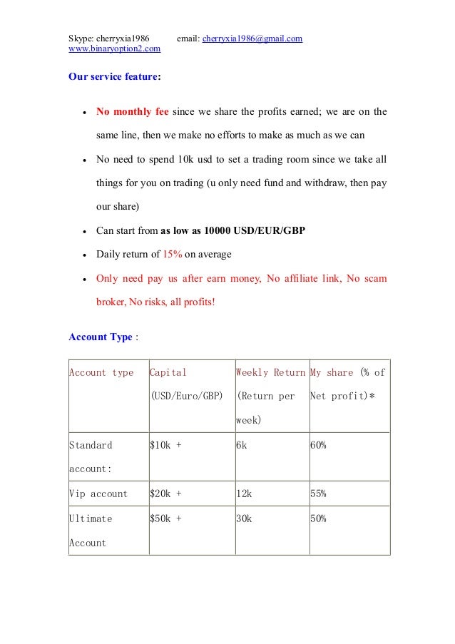 binary options 101