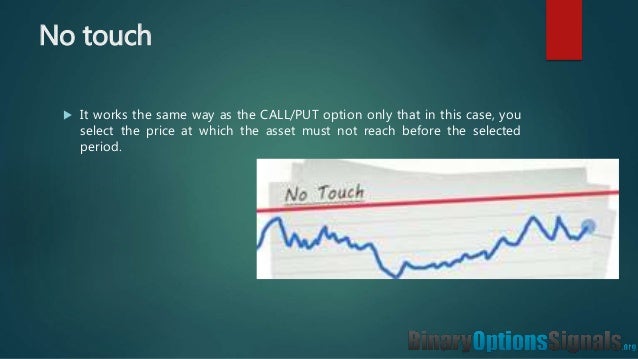 One touch binary options