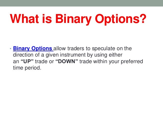 Binary options in australia