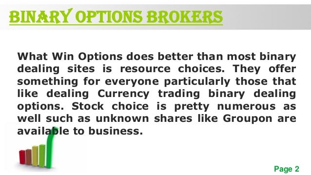 Groupon binary options