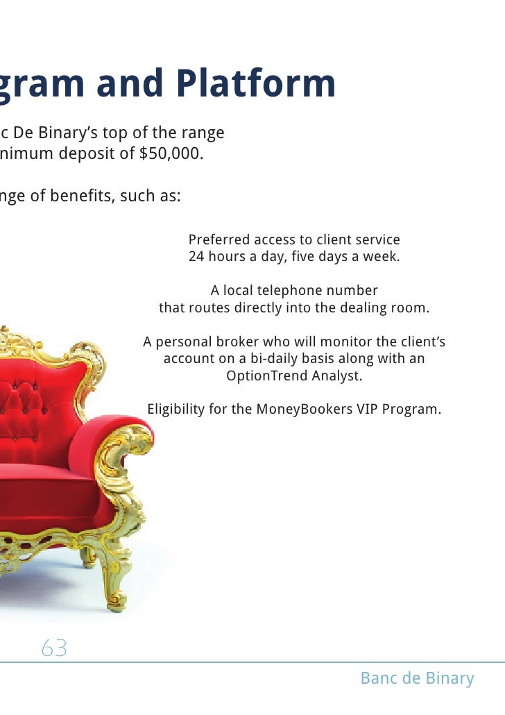 Banc de binary personal broker program