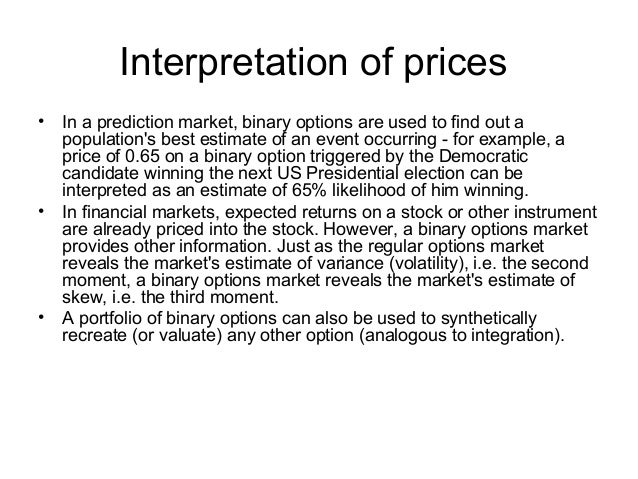 Binary option trade world markets