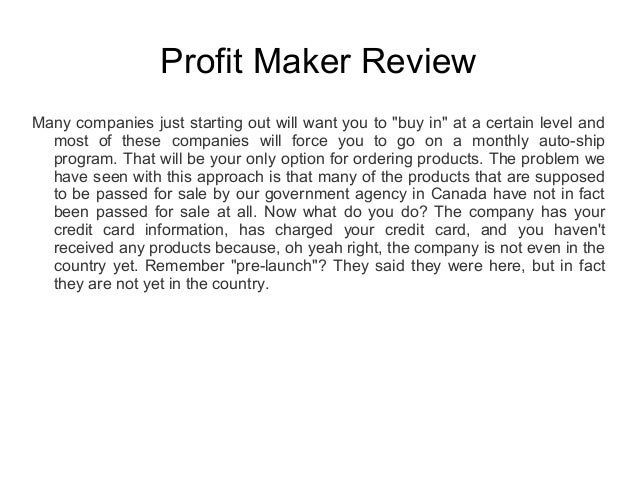 Binary options profit
