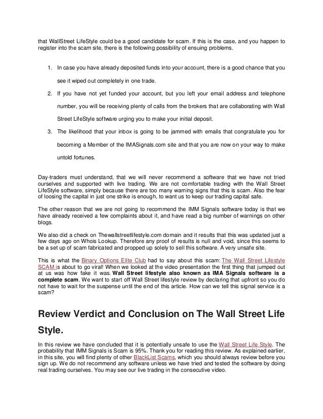 Wall street journal binary options