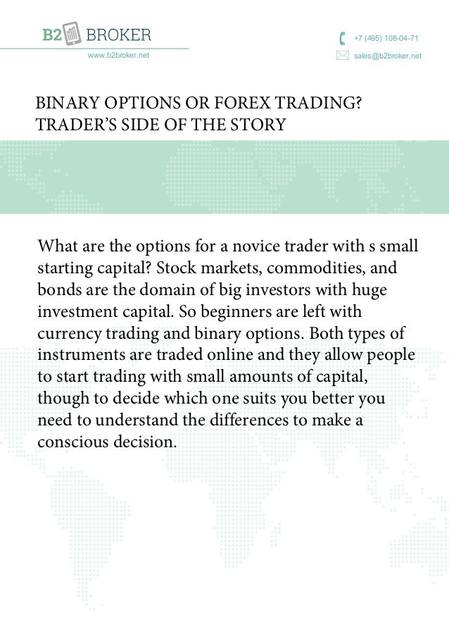 Forex trading or binary options