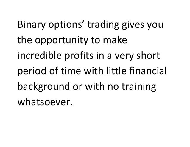 binary options experts signals