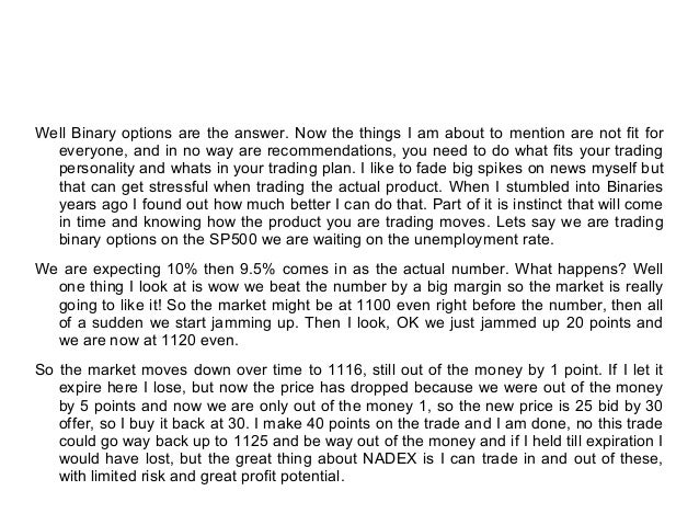 Secret of binary options
