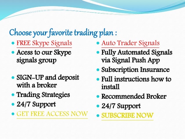 Binary options strategy signals